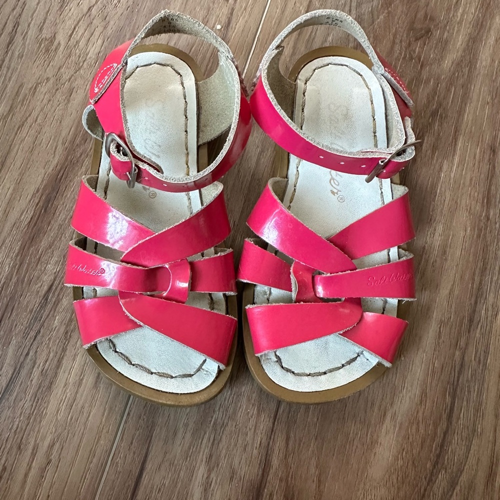 Kids Saltwater Pink Sandals